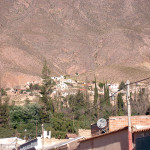 Blick von der Hostel-Terrasse