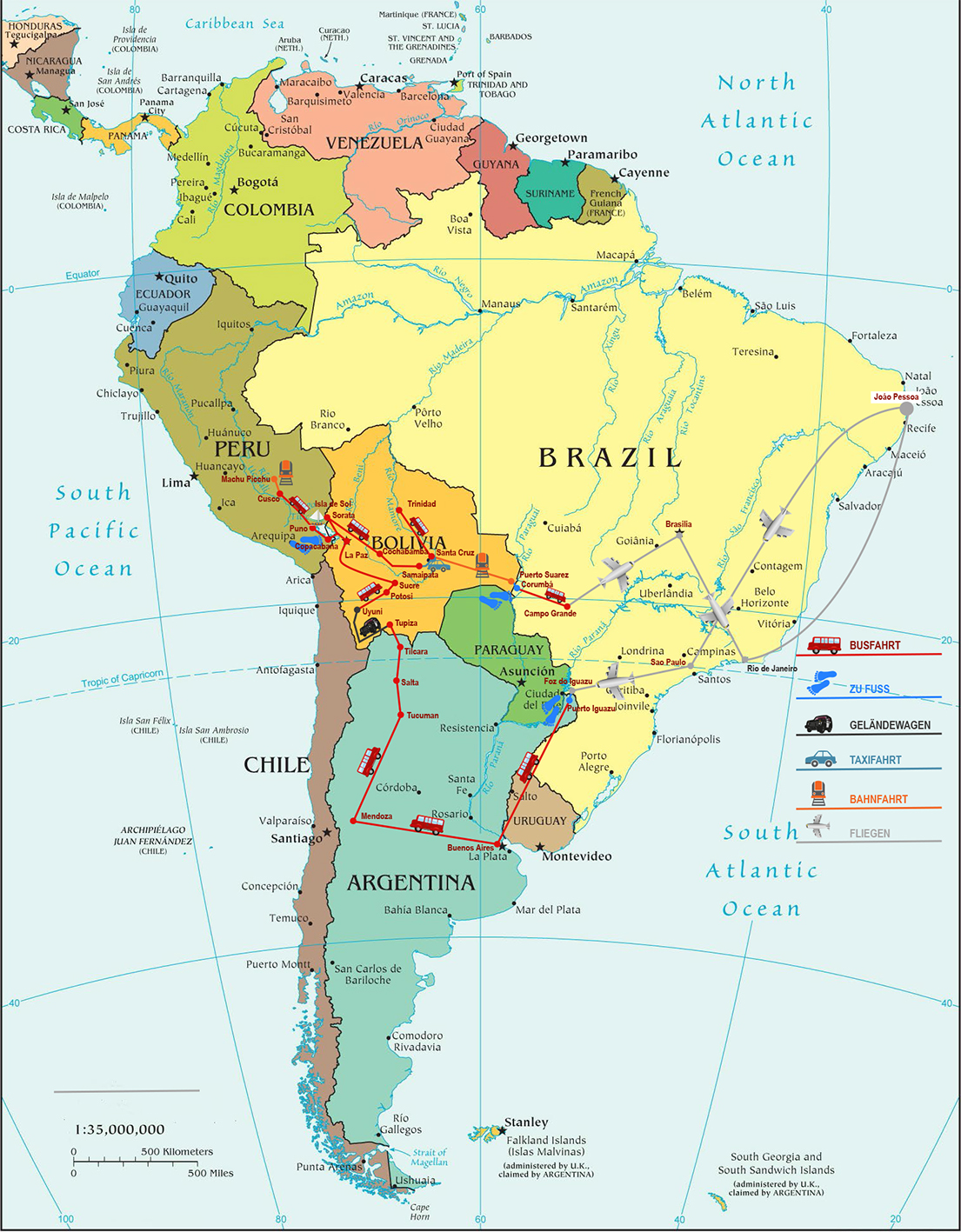 Südamerikareise